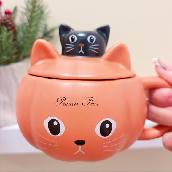 Starbucks Thailand 2024 Halloween Collection Pumpkin Cat Mug - Picture 3 of 8